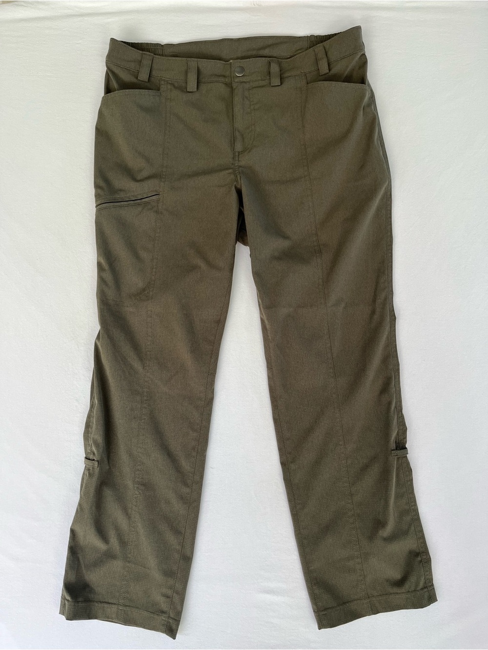Duluth Trading Co Women's Green Breezeshooter Slim Leg Convertible Pants 18x29